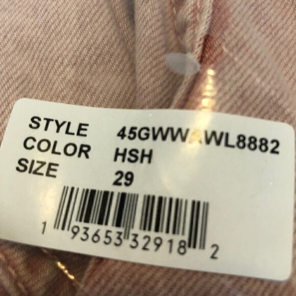 Joe's Jeans The Brinkley Jeans High Rise Paperbag Belted Hush Pink NWT Size 29 - Picture 7 of 9